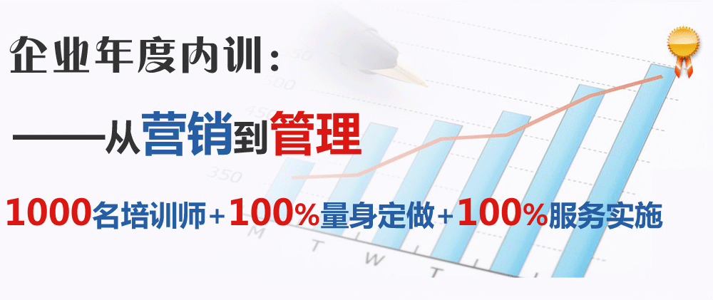 企業(yè)年度內訓：從營銷到管理。1000名培訓師+100%量身定做+100%服務實施。